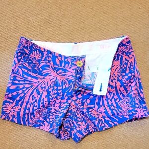 Lilly Pulitzer Callahan Pink and Blue Shorts